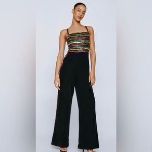Nasty Gal Premium Hand Embellished Jumpsuit